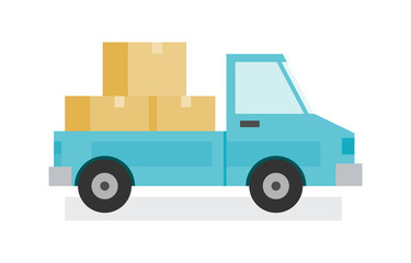 delivery pickup truck have on product carrying transport goods