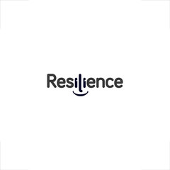 Resilience logo type design smile