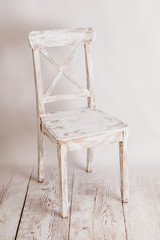 silla blanca vintage