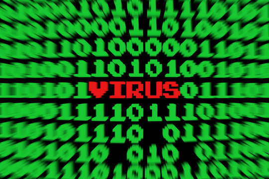 Virus Attack with deleted files in binary code