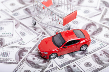 Car model on house dollar