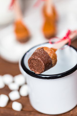 Hot chocolate on the stick