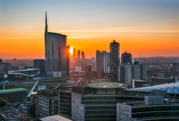 Fototapeta premium Milano skyline