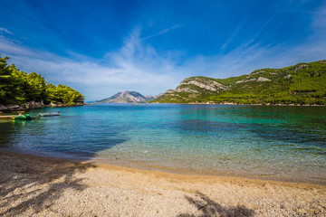 Empty Beach -Peljesac Peninsula, Dalmatia, Croatia