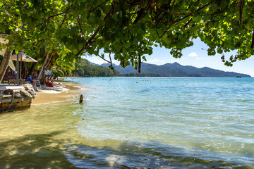 Obraz premium Tropical beach. Chai Chet, Koh Chang, Thailand, 2019 November