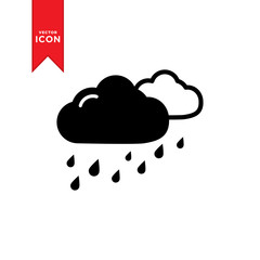 Rain icon vector. Weather icon illustration. Flat design style on