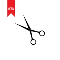 Scissors icon vector. Trendy flat design style on white background. Scissor symbol iluustration.