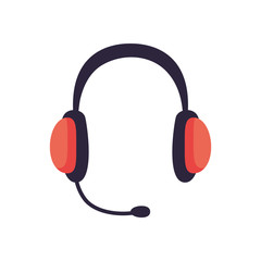 Isolated digital headphone line style icon vector design