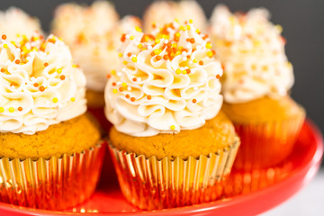 Pumpkin spice cupcake