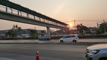 traffic on the bridge