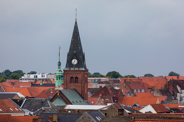 View of the city in Denmark