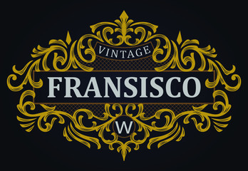 Traditional Ornament Badge Victorian Style