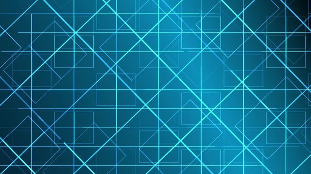 4k animated flickering tech grid