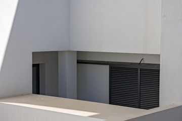 The precise geometries of the sunny, white Spanish houses of the island of Formentera.