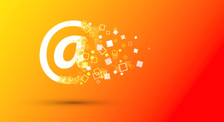 sfondo, illustrazione, posta elettronica © xyz+