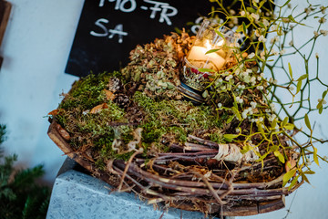 Christmas market, Austria - A lot of crystal ball music box with snowflake romantic Christmas gift New year