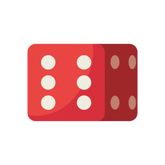 Isolated dice line style icon vector design