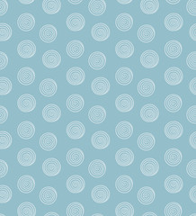 Seamless repeat vector pattern with hand-drawn polka dots