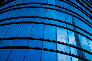 office building window close up.