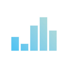 Fototapeta premium Isolated wave gradient style icon vector design