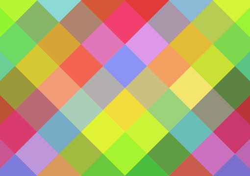 Bunter Hintergrund mit diagonalen farbigen Kästchen © kebox