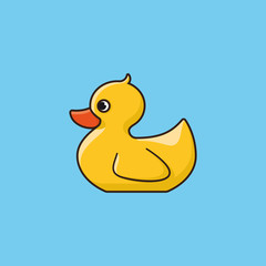 Rubber Duckie Day vector illustration