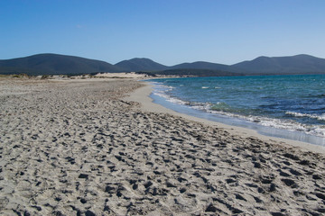 La spiaggia di Porto Pino