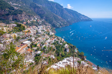 View of Positano in the Amalfi Coast, Italy