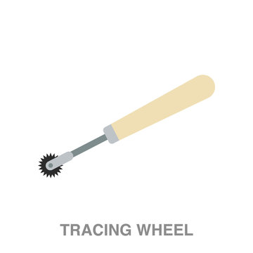 Tracing Wheel Icon stock vector. Illustration of electronics - 244775730