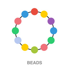 beads flat icon on white transparent background. You can be used black ant icon for several purposes.	