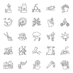  Pack Of Nature Line Icons 