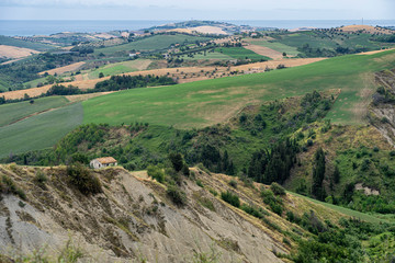 Naklejka premium Landscape in the Natural Park of Atri, Abruzzo