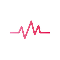 Isolated wave gradient style icon vector design