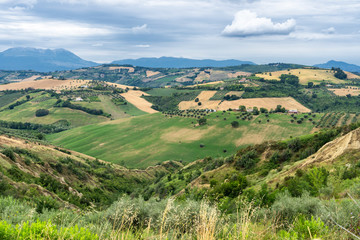Naklejka premium Landscape in the Natural Park of Atri, Abruzzo