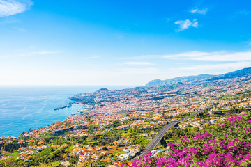 Fototapeta na wymiar The capital of Madeira Island - Funchal city