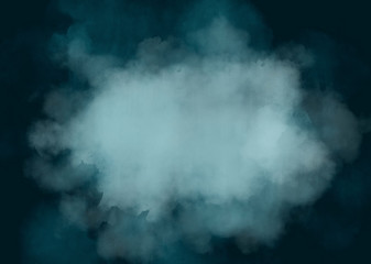 background sfondo nube di fumo blu su sfondo scuro