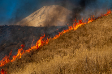 炎と火と富士山