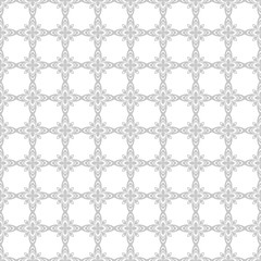 Floral seamless pattern. Gray and white background. Vector illustration