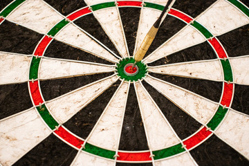 close up of a Dart Board.bullseye