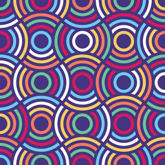 Geometric Vector Colorful Pattern Design