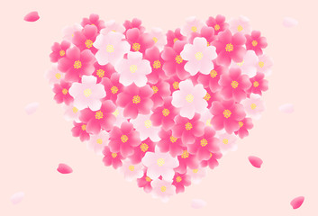 桜 春 花 背景 イラスト Wall Mural April April Wallpaper Murals Yurikoroma ゆりころま