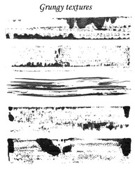 grungy textures set