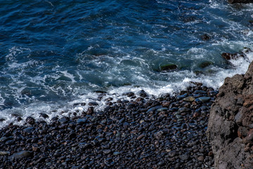 Coastline and sea at San Jaun, Tenerife, Spain