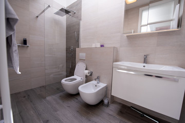 Naklejka na ściany i meble luxury stylish bathroom interior