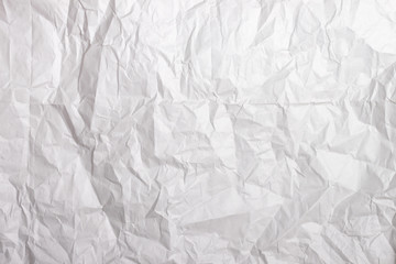 Texture of white crumpled paper. Wrapping paper. Texture, background.