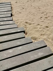 beach, wood, wooden, water, pier, bridge, sea, lake, path, jetty, nature, sand, sky, dock, ocean, boardwalk, blue, summer, outdoors, walkway, coast, step, horizon, outdoor, landscape