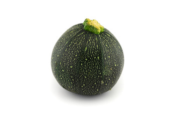Courgette or zucchini isolated on white background