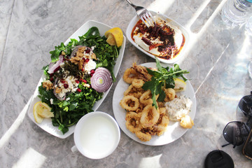 grilled fish with vegetables