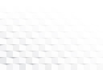 Minimal white folding texture background, Abstract origami backdrop vector illustration.