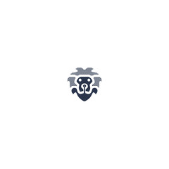 unique lion logo design. minimalist lion logo design